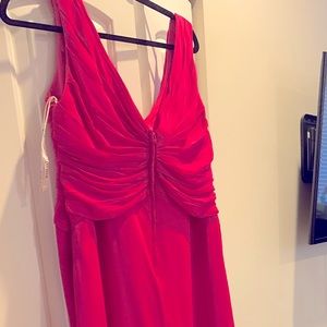 Bari Jay bridesmaid dress in magenta pink